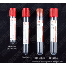 CE y FDA Certificado Red Cap Tubo de sangre simple desechable